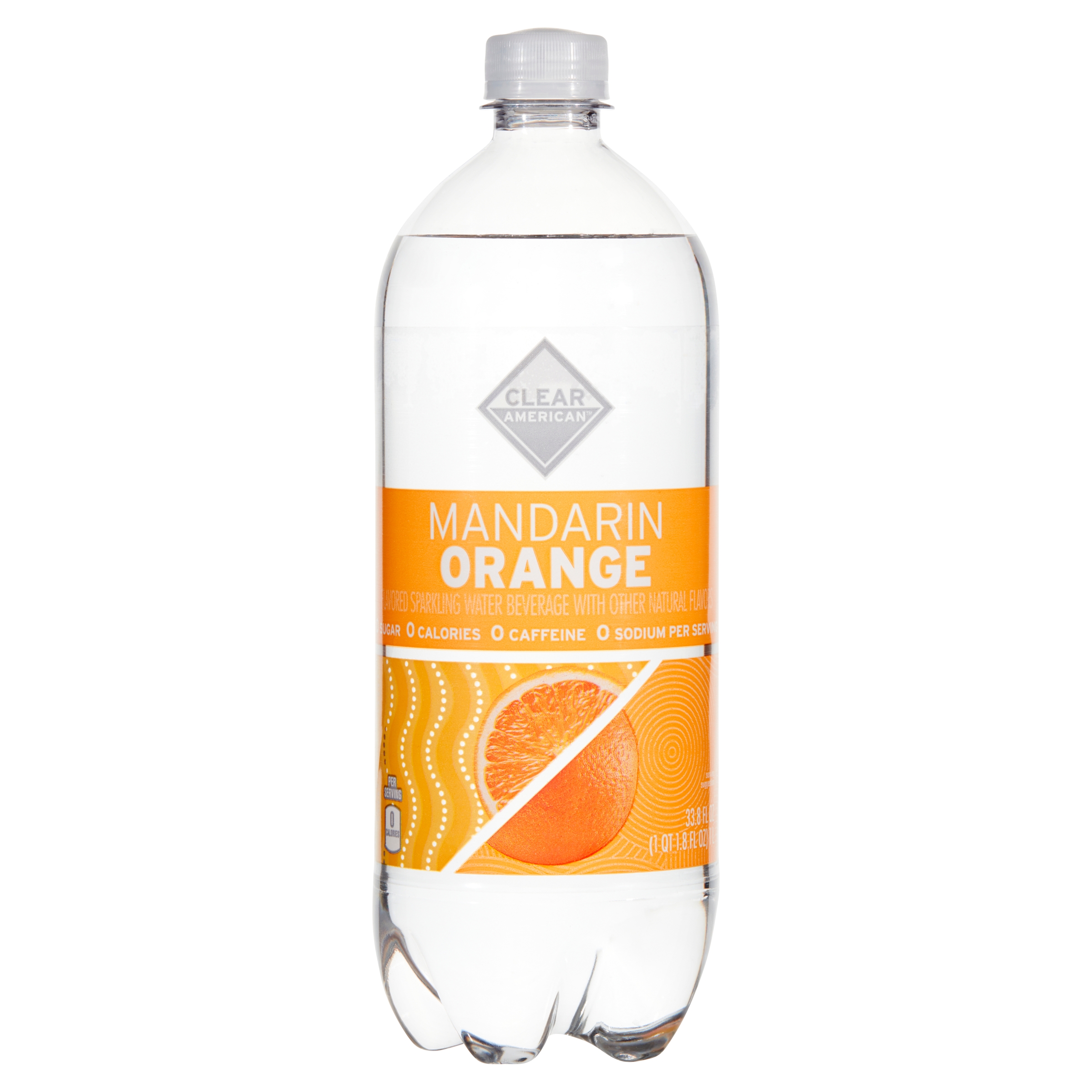 Clear American Sparkling Water, Mandarin Orange, 33.8 fl oz - image 1 of 7