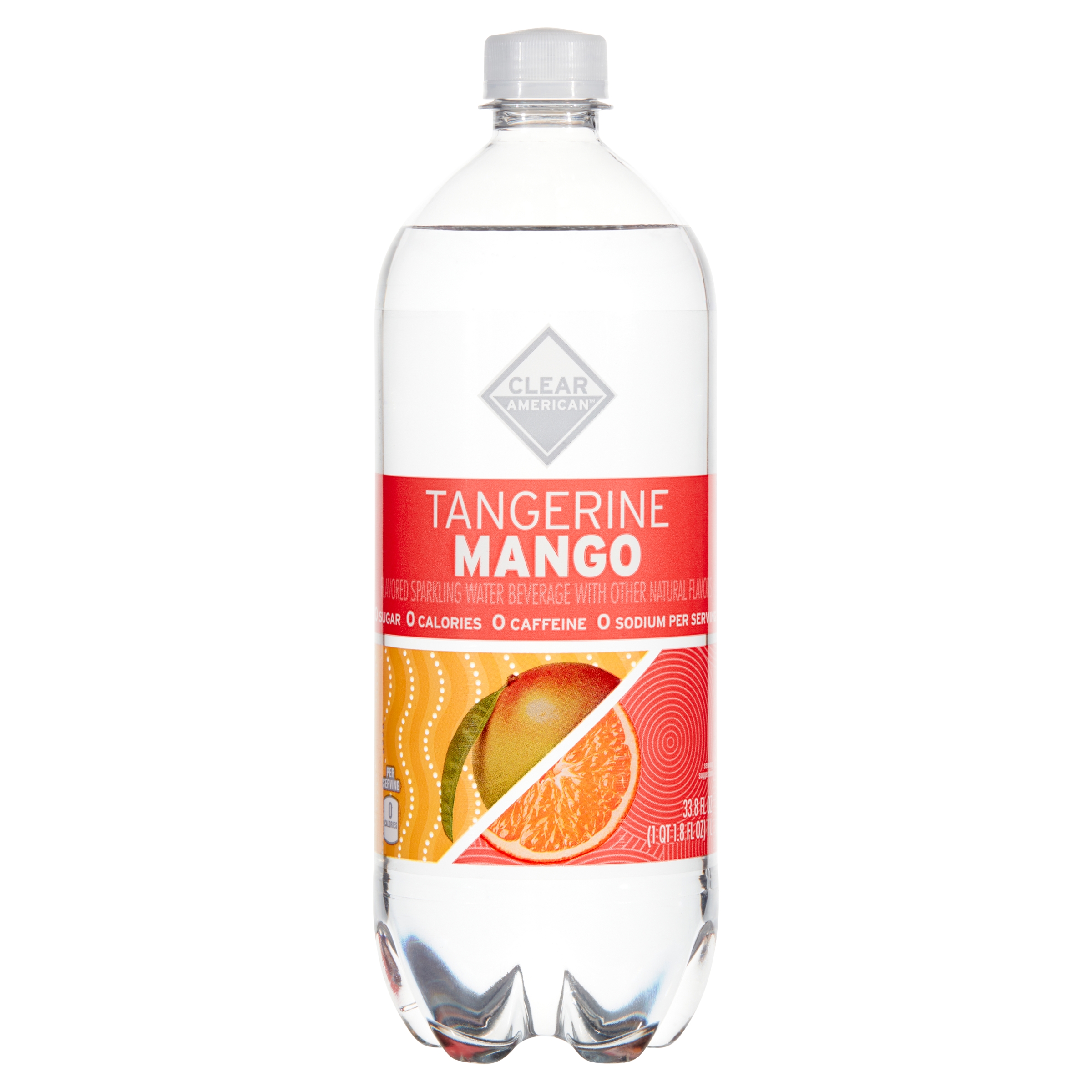 Clear American Sparkling Water, Tangerine Mango, 33.8 fl oz - image 1 of 7