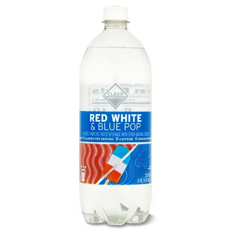 Clear American Red, White & Blue Sparkling Water, 33.8 fl oz