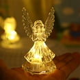 thumbnail image 1 of Clear Angel Figurine LED Lighted Crystal Angel Statue, Decorative Angel Led Night Lights Home Decorative Festival Holiday Presents(Clear), 1 of 7