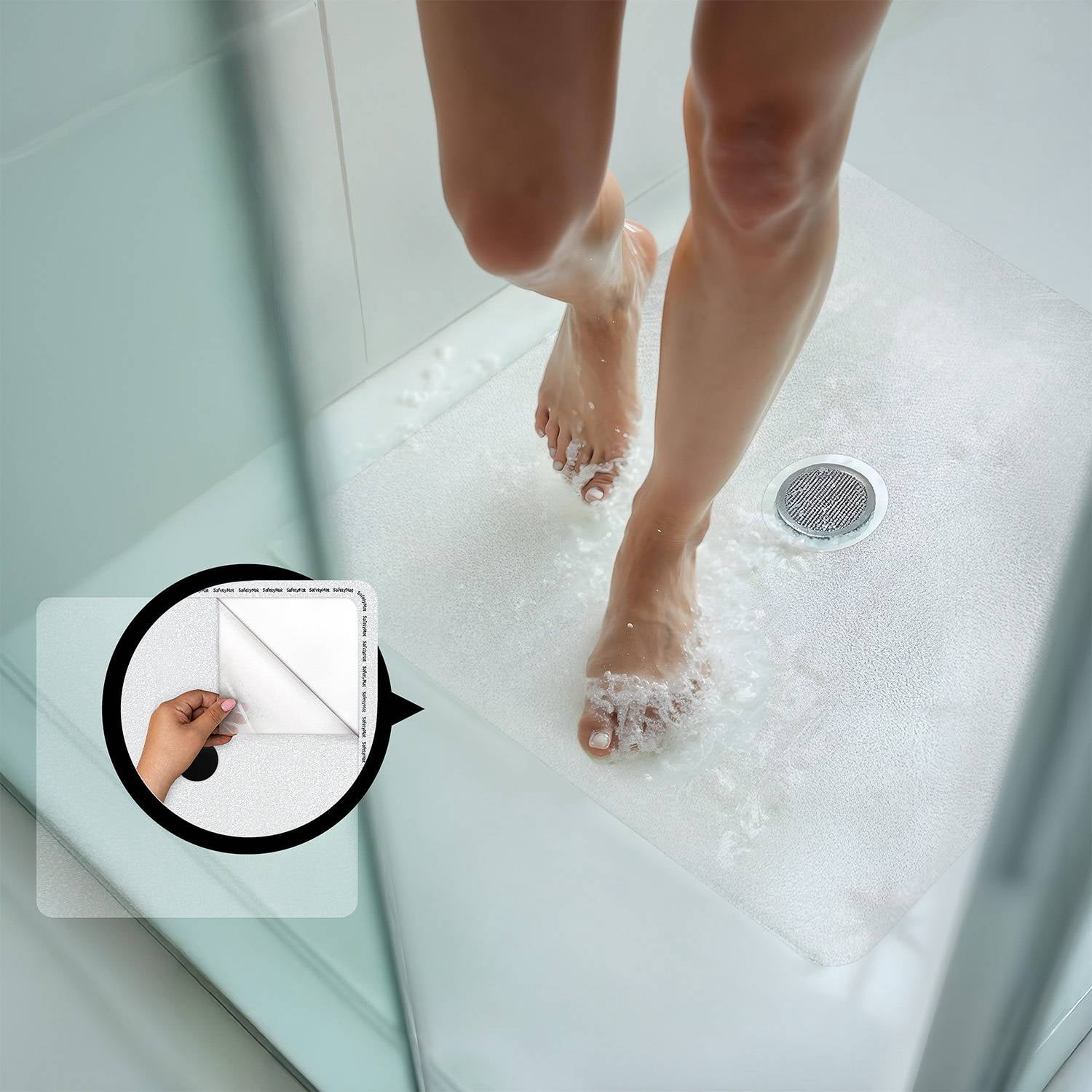 Clear Anti Slip Shower Sticker | Peel and Stick, Non Slip Shower Mat ...