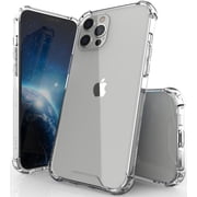 Clear [Aquaflex] Transparent Flexible TPU Case [Shock Absorbing] Cover for Apple iPhone 12 Pro Max 6.7"