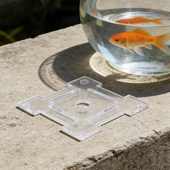 YOSADIER Durable Acrylic Aquarium Cover with Cable Slots and Anti Jumping Protection