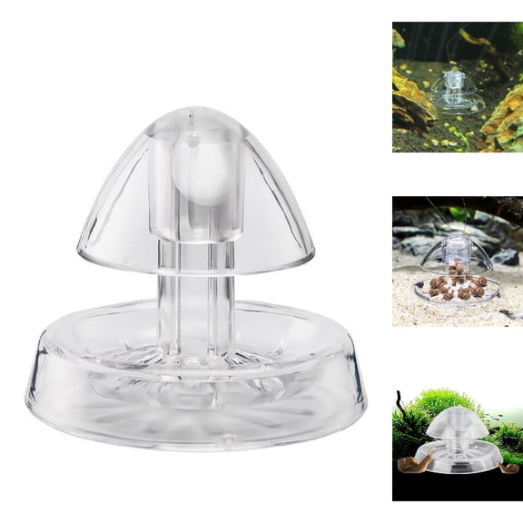 Clear Aquatic Trap for Aquarium Fish Tank Planarian Leech Catch Environment, Clear2, 6x4 cm
