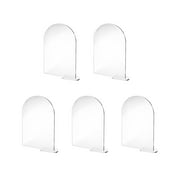 Clear Arch Acrylic Sign with Stand Blank Arched Round Top DIY Acrylic Table Numbers for Wedding Stand Events Parties Centerpieces