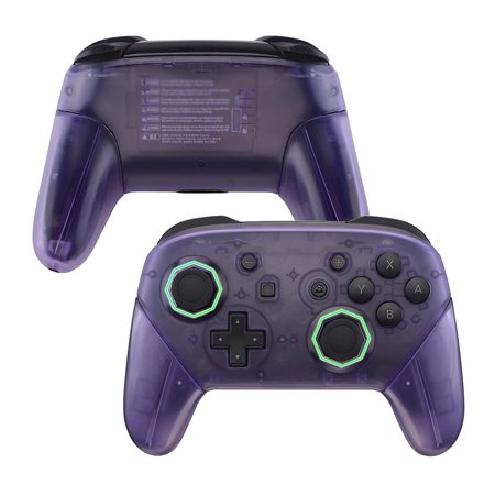Clear Atomic Purple Octagonal Gated Sticks Faceplate Backplate Handles, DIY Replacement Grip Housing Shell