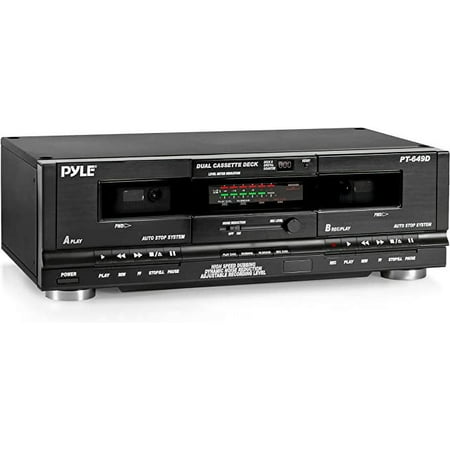 Clear Audio Dual Stereo Cassette Tape Deck MP3 Music Converter CrO2 Tapes Home Use, PT659DU.5