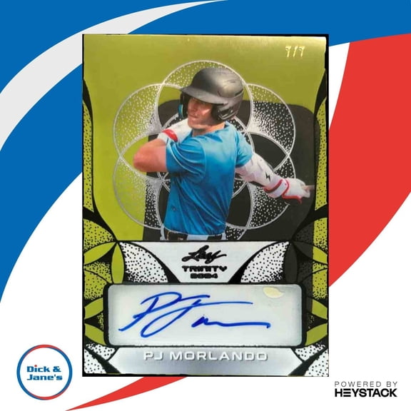 Clear Autograph Black PJ Morlando #CA-PJM Baseball Card Leaf Trinity