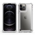 thumbnail image 1 of Clear Back Case for iPhone 13 Pro 2021 6.1 inch, Allytech Full-Body Hybrid Shockproof [Corner Protective] Cover with Tempered Glass Screen Protector Case for iPhone 13 Pro 5G 2021, Gray, 1 of 1