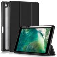 thumbnail image 1 of Clear Back Cover for Apple iPad 9th 8th 7th Generation, Trifold Multi Angle Viewing Stand Auto Sleep Wake Shockproof Build in Pencil Holder Full Protection Case for iPad 10.2" 2022/2021/2019,Black, 1 of 11
