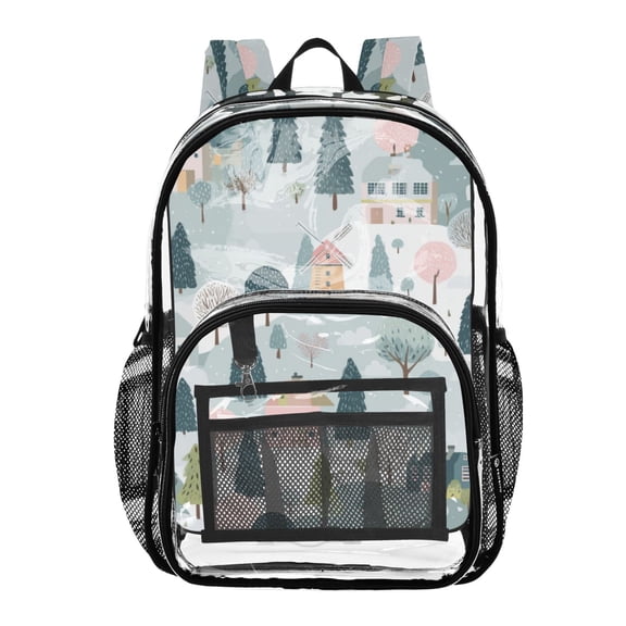 Clear Backpack 12L Large Capacity Transparent Waterproof Farmhouse