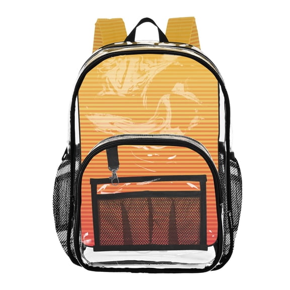 Clear Backpack 12L Large Capacity Transparent Waterproof Gradient Color