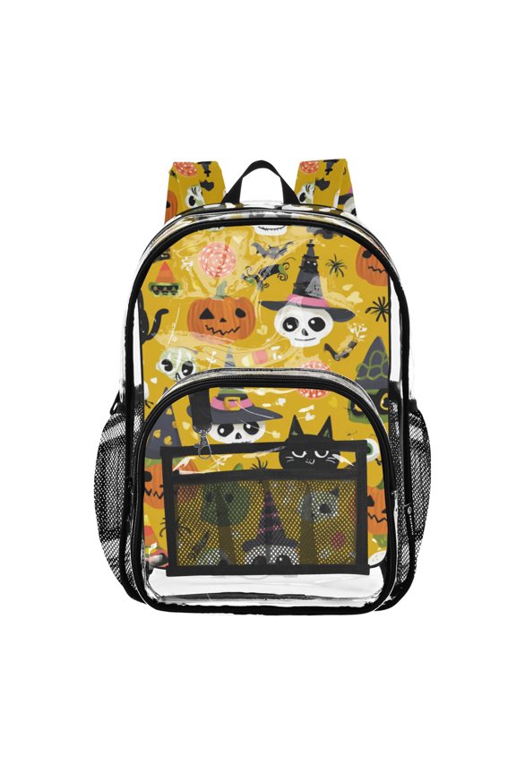 Clear Backpack 12L Large Capacity Transparent Waterproof Halloween-themed Projects