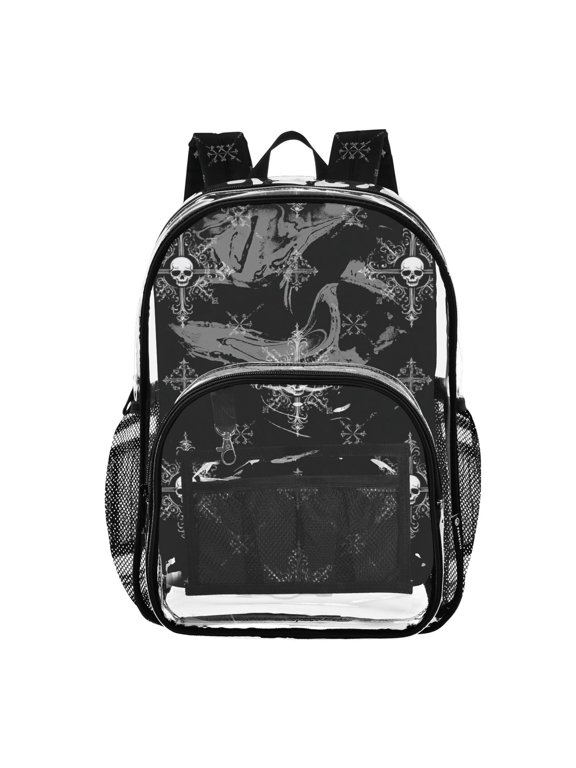 Clear Backpack 12L Large Capacity Transparent Waterproof Symmetrical Crosses