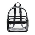 thumbnail image 1 of Clear Backpack, Clear Backpack for Stadium Events, Clear Mini Backpacks for Beach, Travel - Stadium Approved Bag, 1 of 3