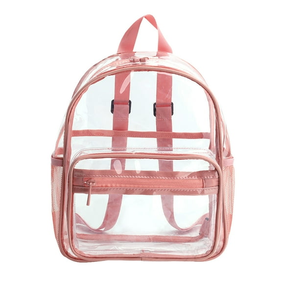 Clear Backpack, Clear Backpack for Stadium Events, Clear Mini Backpacks for Beach, Travel - Stadium Approved Bag