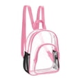 thumbnail image 2 of MOONBABY Small Clear Backpack For Kids – Stadium Approved, See-Through, Durable PVC, Fits 15.6” Laptop 2 of 5