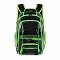thumbnail image 1 of Clear Backpack Heavy Duty PVC Bookbag Large Capacity Padded Strap Transparent Bag Work, Sport, Travel and Back to School(Green,One Size), 1 of 2