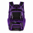 thumbnail image 1 of Clear Backpack Heavy Duty PVC Bookbag Large Capacity Padded Strap Transparent Bag Work, Sport, Travel and Back to School(Purple,One Size), 1 of 2