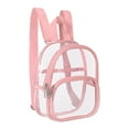 thumbnail image 1 of Clear Backpack, Heavy Duty , Stadium Approved, Large Capacity with Zippered Compartments, Easy Clean, for School/Travel/Concerts, Unisex, 1 of 3