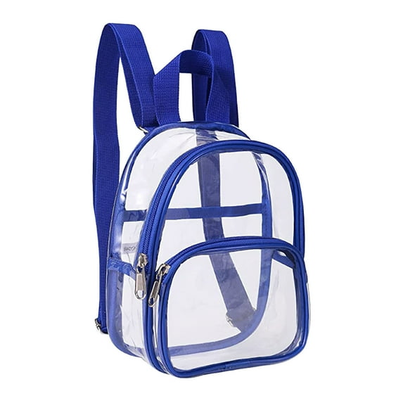 Clear Backpack, Heavy Duty , Stadium Approved, Large Capacity with Zippered Compartments, Easy Clean, for School/Travel/Concerts, Unisex