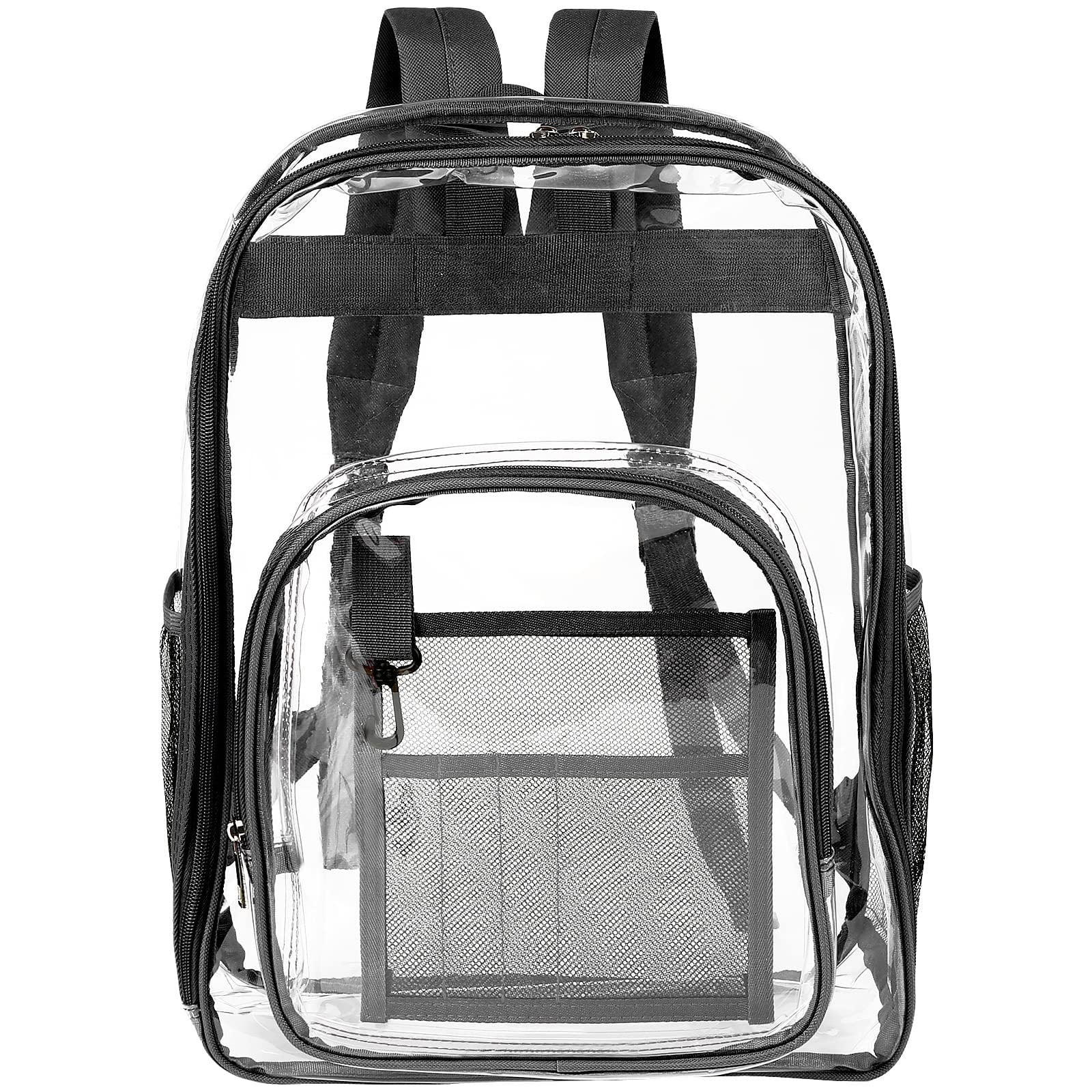 TYSONIR Clear Backpack Heavy Duty, PVC Transparent Backpack Large Clear Book Bag for College Work