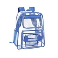 thumbnail image 1 of Clear Backpack Heavy Duty, Transparent Backpack for School Concert Games Security Check, Large Capacity PVC See Through Bookbag, Stadium Approved Travel Student Backpack, 1 of 6