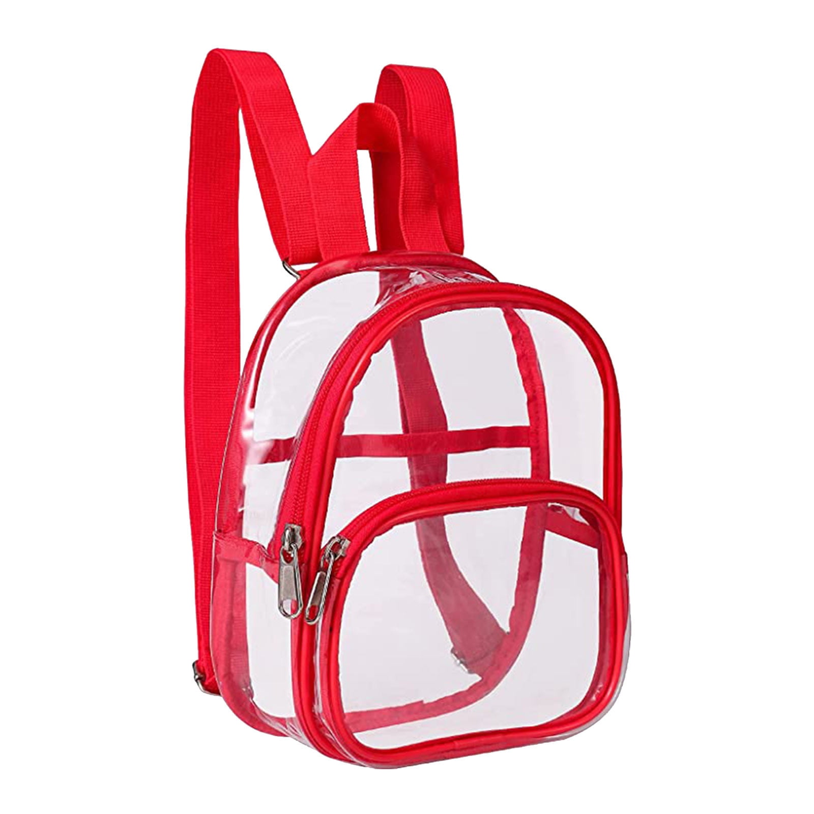 Clear Backpack Heavy Duty Transparent Backpack See Through Backpack With Reinforced Strap Clear Backpack Stadium String Bag with Water Bottle Pocket Swimming Bags Mens Small Bag Bag for Men Walmart ...