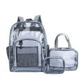 Clear Backpack Heavy Duty for Women Men See Through Transparent