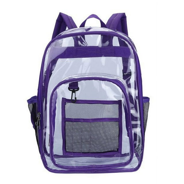 Clear Backpack Heavy Duty for Women Men See Through Transparent