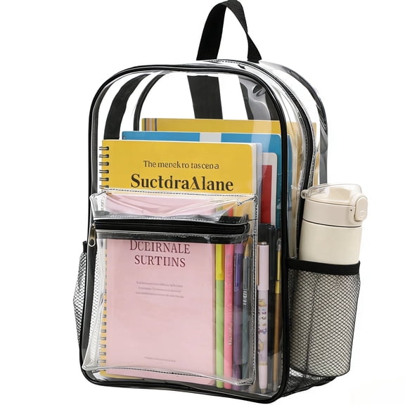 TRANSLINK Stadium Approved Clear Backpack, Lightweight Transparent Bag for Concerts & Events, Quick Scan Security Check
