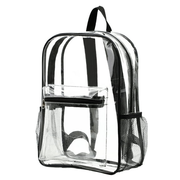Clear Backpack Large Capacity With Waterproof PVC Plastic Material and Ruggedly Reinforced Shoulder Straps