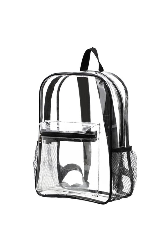 Clear Backpack Large Capacity With Waterproof PVC Plastic Material and Ruggedly Reinforced Shoulder Straps
