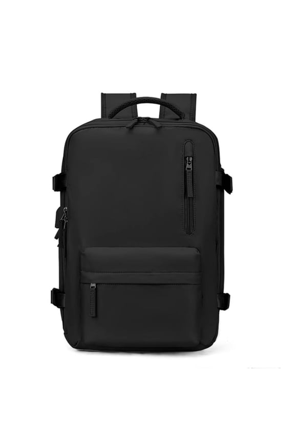 Backpack with USB Charging Port, Water Resistant Work Business Laptop Backpack, Airline Approved Carry On Bag for Man and Women, Black