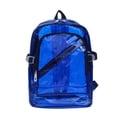 thumbnail image 1 of Clear Backpack Large Heavy Duty PVC Transparent Bookbag, Reinforced Straps See Through School Backpack for Security Check Sports Concert Travel Work, 1 of 2