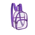 thumbnail image 1 of Clear Backpack Mini Backpack Transparent Pvc Small Bag with Zippered Compartments for Stadium Events Concerts Sports Games Theme Parks Daily Use Waterproof Lightweight, 1 of 6