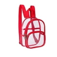 thumbnail image 1 of Clear Backpack Mini Backpack Transparent Pvc Small Bag with Zippered Compartments for Stadium Events Concerts Sports Games Theme Parks Daily Use Waterproof Lightweight, 1 of 7
