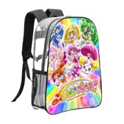 Clear Backpack Pretty Cure for School Work Women Men Transparent backpack Bookbag Stadium Approved See Through Backpack
