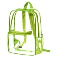 thumbnail image 1 of Clear Backpack for Stadiums and Sports - Durable PVC Transparent Mini Backpack with Multi Pockets for Concerts, Festivals, and Beach Activities - Approved for Security Checks, 1 of 5