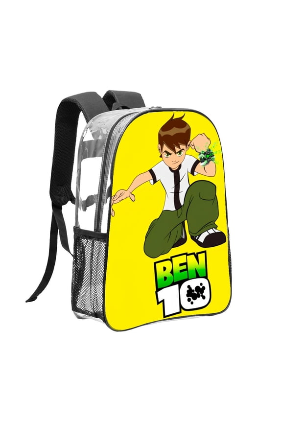 Clear Backpack for Ben 10 Heavy Duty for School Work Women Men Bookbag Transparent backpack Stadium Approved See Through Backpack