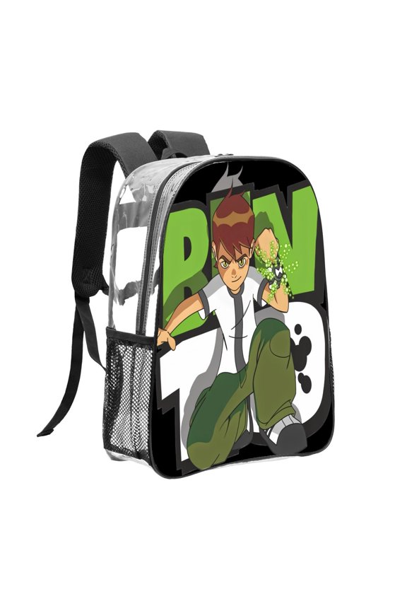 Clear Backpack for Ben 10 Heavy Duty for Work School Men Women Stadium Approved See Through Backpack Transparent Bookbag backpack