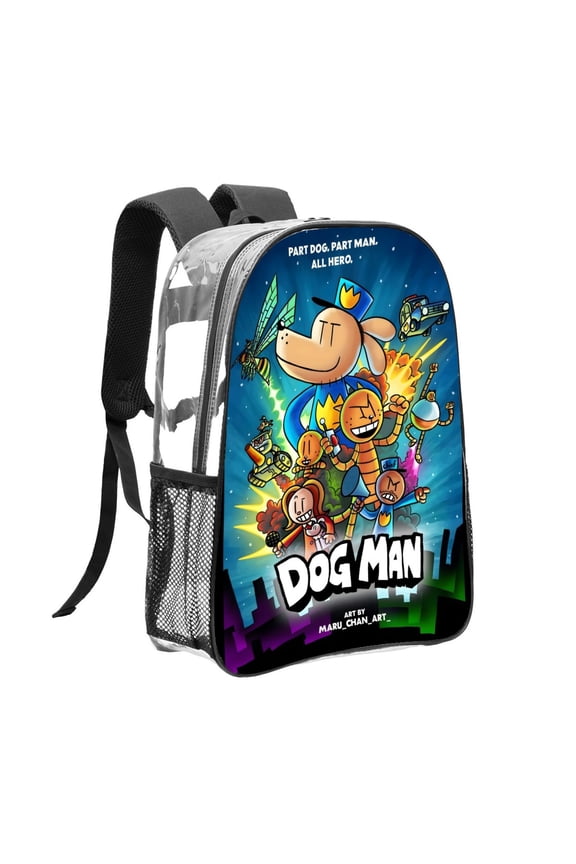 Clear Backpack for Dog Man Heavy Duty for School Work Women Men Bookbag Transparent backpack Stadium Approved See Through Backpack
