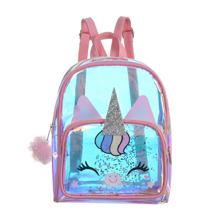 holographic clear backpack