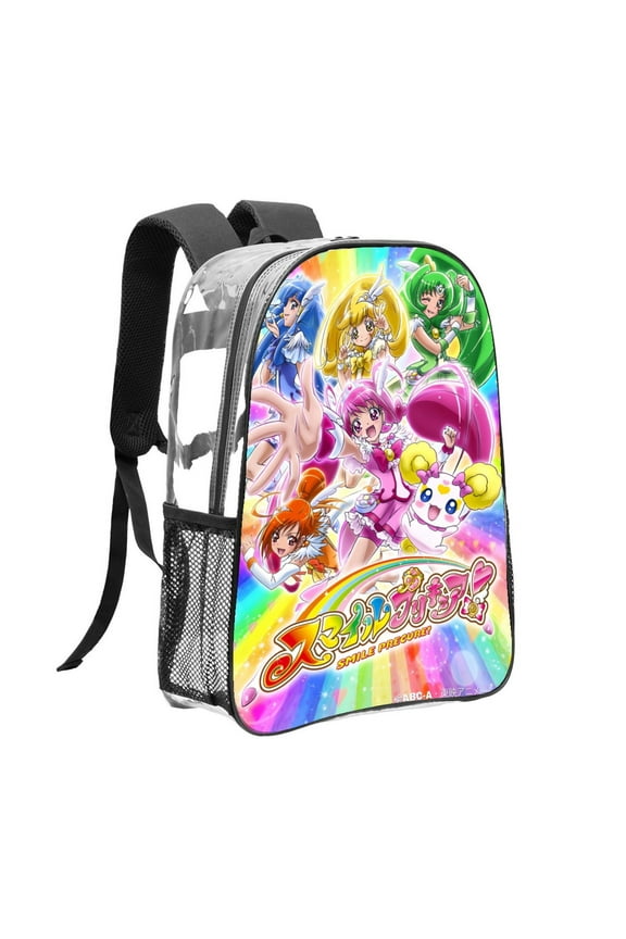 Clear Backpack for Pretty Cure Heavy Duty for School Work Women Men Transparent Bookbag backpack Stadium Approved See Through Backpack