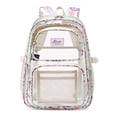 thumbnail image 1 of Clear Backpack for School, Large Capacity Waterproof Rucksack for High School Swimming Fitness Daily Use, 1 of 4