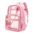 thumbnail image 1 of Clear Backpack for School,Large Heavy Duty Stadium Approved Clear Bookbag, See Through Transparent Backpacks for Travel College Work, 1 of 9