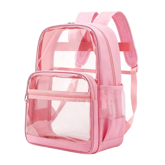 Clear Backpack for School,Large Heavy Duty Stadium Approved Clear Bookbag, See Through Transparent Backpacks for Travel College Work