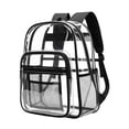 thumbnail image 1 of Clear Backpack for School,Large Heavy Duty Stadium Approved Clear Bookbag, See Through Transparent Backpacks for Travel College Work, 1 of 8