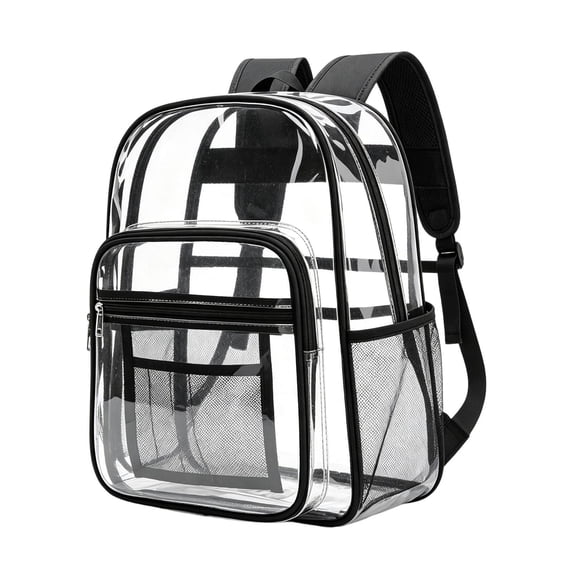 Clear Backpack for School,Large Heavy Duty Stadium Approved Clear Bookbag, See Through Transparent Backpacks for Travel College Work