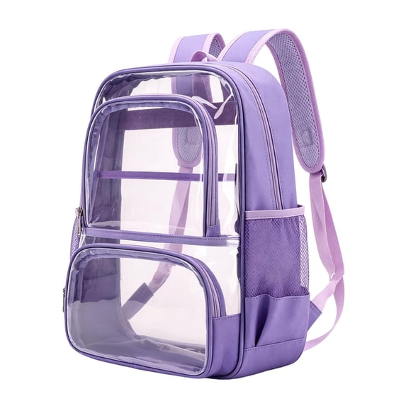 Clear Backpack for School,Large Heavy Duty Stadium Approved Clear Bookbag, See Through Transparent Backpacks for Travel College Work